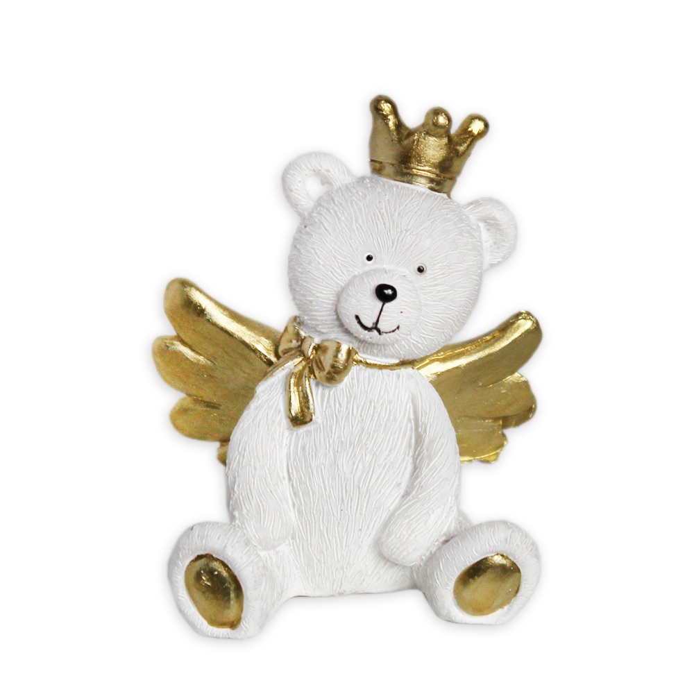 Medvěd polyston 7cm bílá